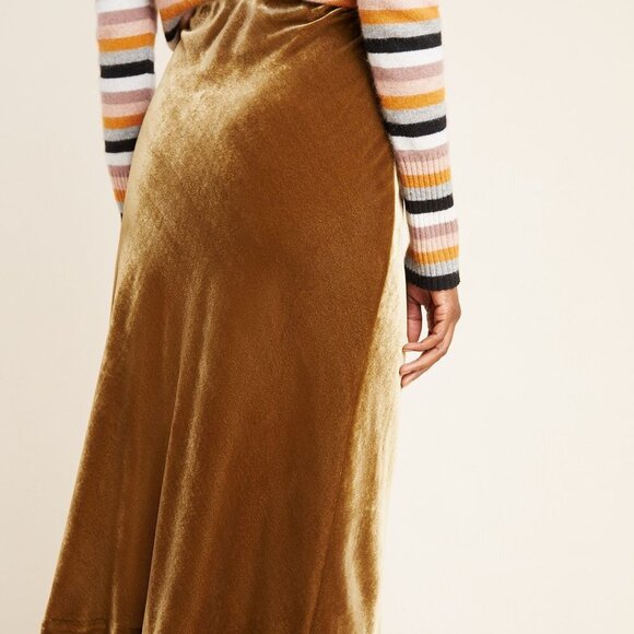 Anthropologie kelly velvet size large midi skirt - Picture 3 of 8